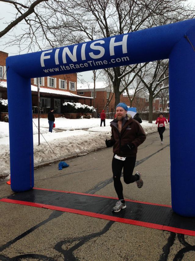 Fuzzy finishes Cupid's Love Dash