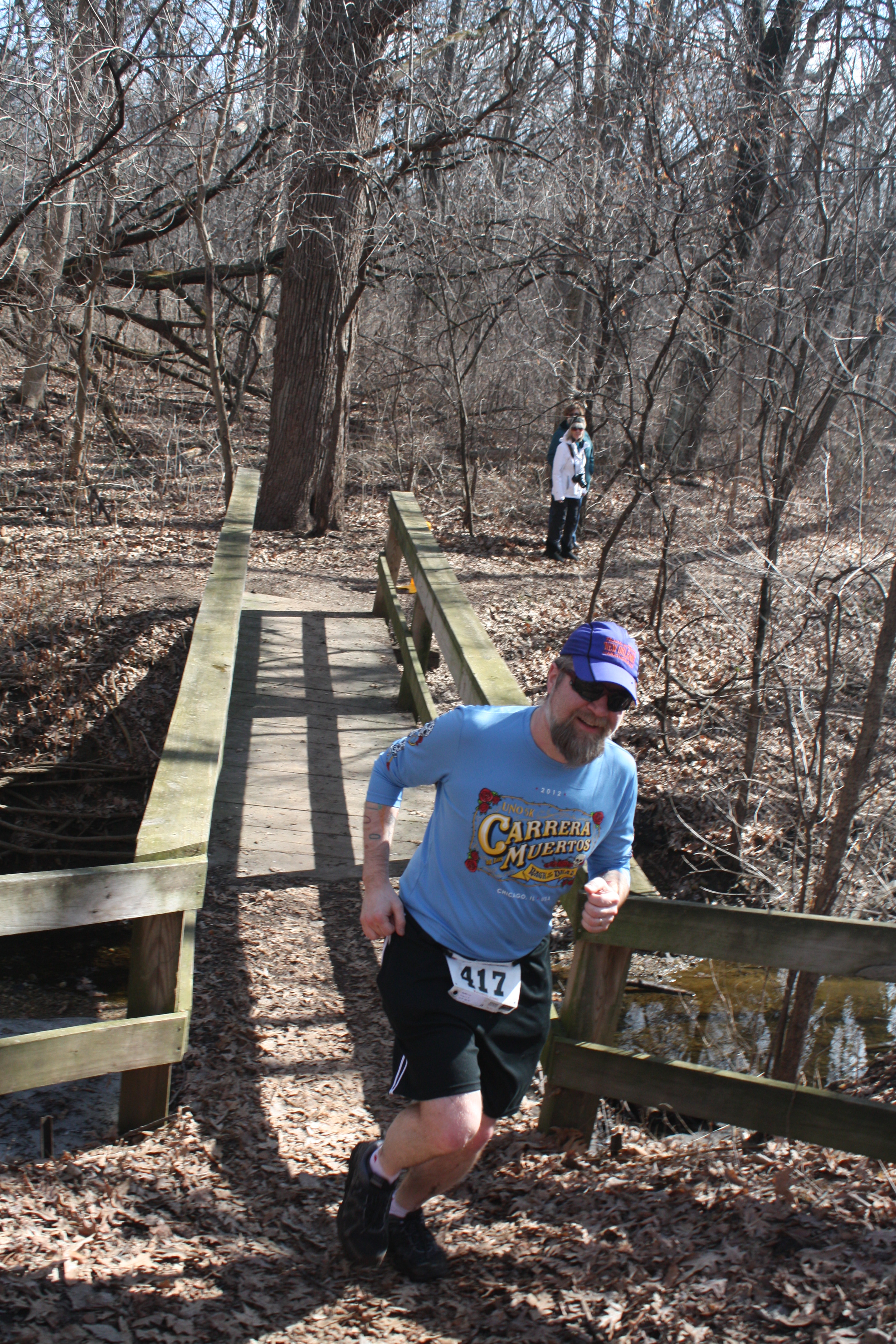 Fuzzy at the Fox Valley Winter Trail Challenge 10K - Photo by Run to Achieve