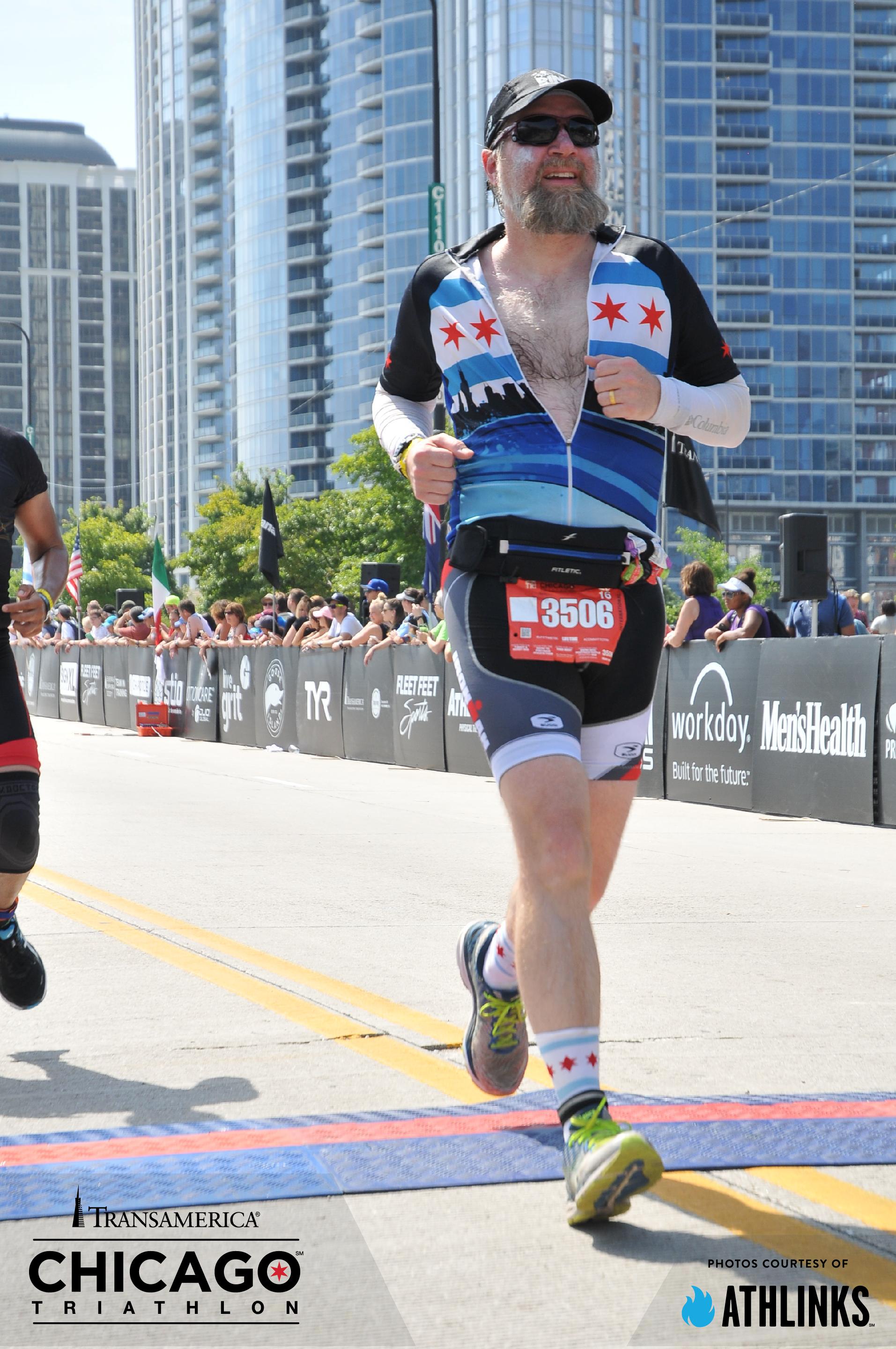 Fuzzy finishing - Chicago Triathlon 2016