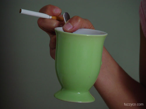 cigarette and coffee